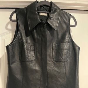 Ann Taylor Leather vest